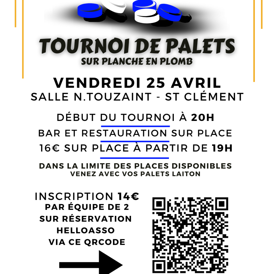 Affiche tournoi de palet