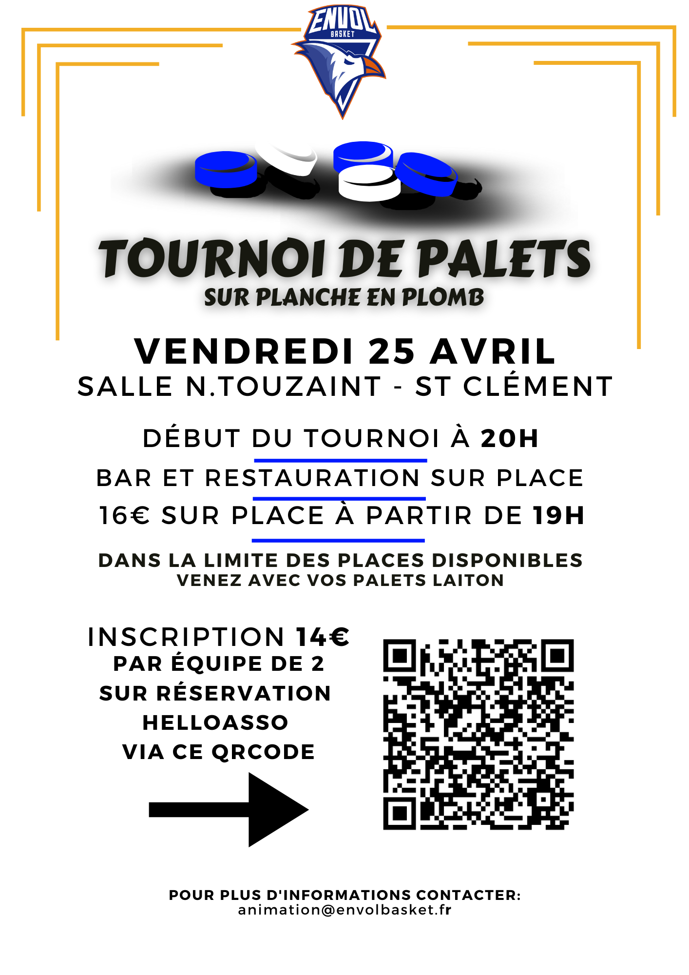 Affiche tournoi de palet